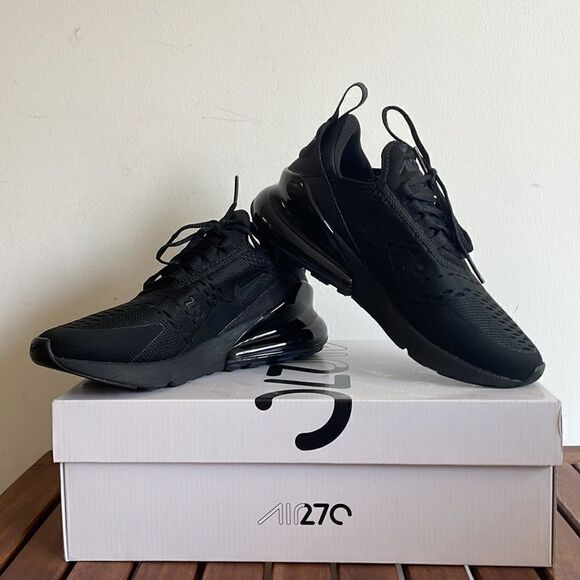 Nike Air Max 270 Black USA Women Size 6/UK 3.5/EU 36.5(AH6789-006) - Picture 4 of 12